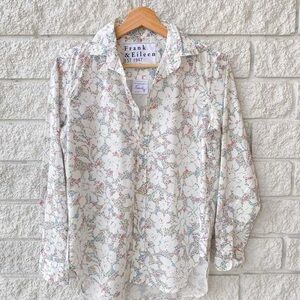Frank & Eileen Classic Button Down Tiny Floral Long-Sleeve Shirt Oxford Large
